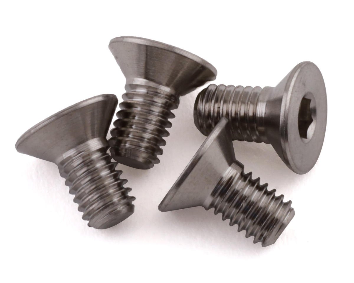 ProTek RC 3x6mm "Grade 5" Titanium Flat Head Hex Screw (4) (PTK-T-5099)