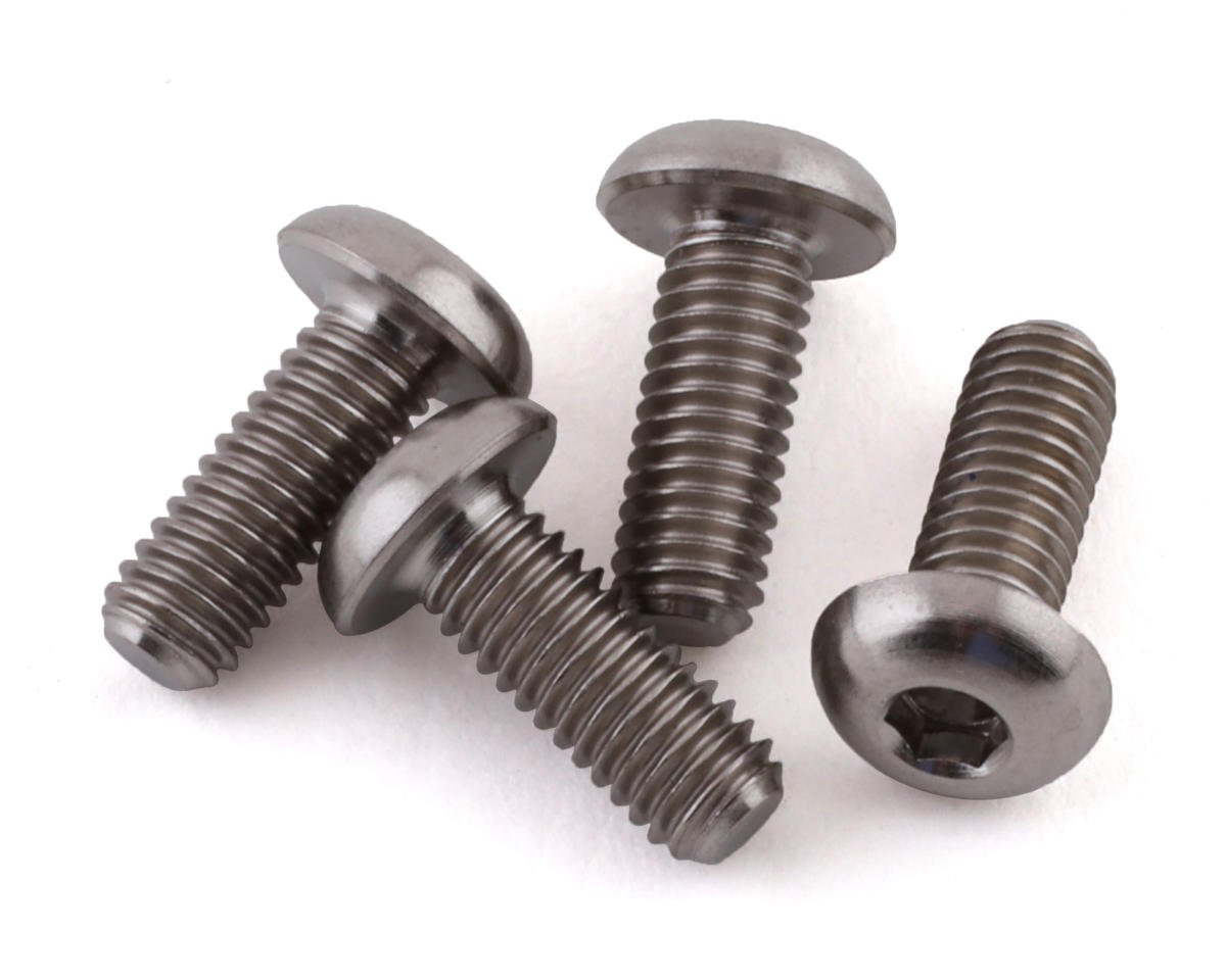 ProTek RC 3x8mm "Grade 5" Titanium Button Head Hex Screw (4) (PTK-T-5102)