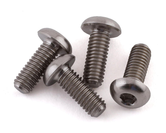 ProTek RC 3x8mm "Grade 5" Titanium Button Head Hex Screw (4) (PTK-T-5102)