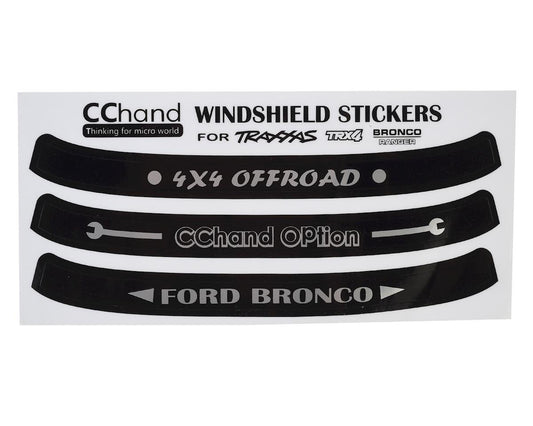 RC4WD CChand Windshield Decals for Traxxas TRX-4 Bronco (RC4VVVC0496)