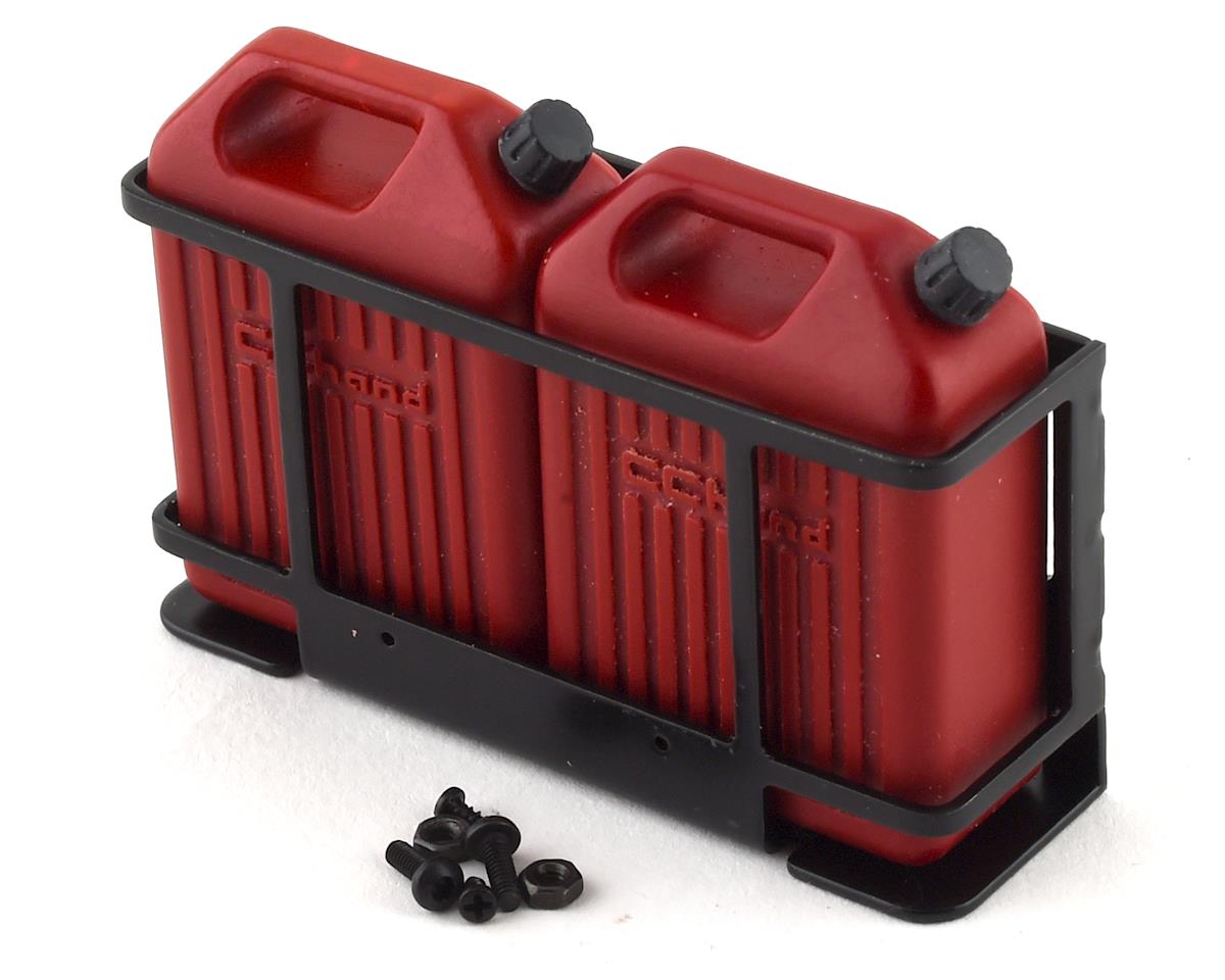 RC4WD CChand 1/10 Dual Portable Jerry Cans w/Mount (Red) (2) (RC4VVVC0698)