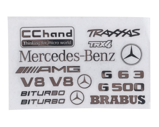 RC4WD CChand Steel Logo Decal Sheet for Traxxas TRX-4 Mercedes-Benz G-500 (RC4VVVC0796)