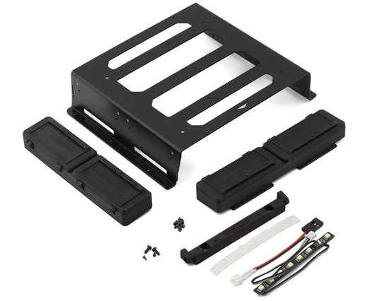 RC4WD Vanquish VS4-10 Scale Rear Bed Rack & Tool Box W/ LED Light Bar (RC4VVVC1389)