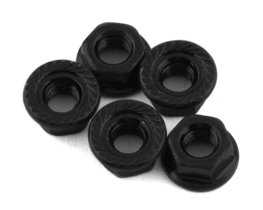 RC4WD 4mm Low Profile Flanged Lock Nut (Black) (5) (RC4ZS0547)