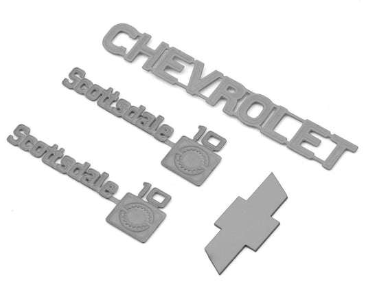 RC4WD TF2 Chevrolet K10 Scottsdale Molded Hard Body Metal Emblem Set (RC4ZS0861)