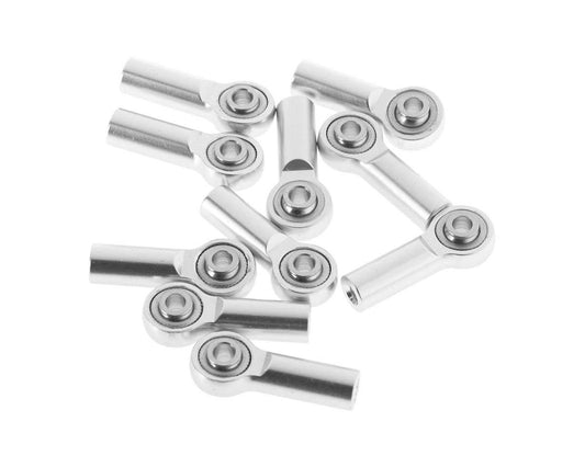 RC4WD M3 Medium Straight Aluminum Rod Ends (10) (Silver) (RC4ZS1638)