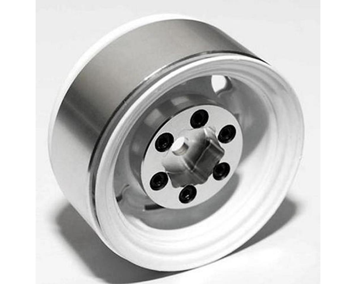 RC4WD Stamped Steel 1.55" Stock White Beadlock Wheels (4) (RC4ZW0035)