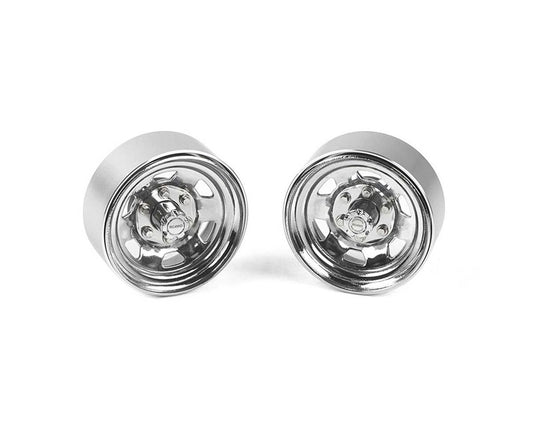 RC4WD Stamped Steel 1.7" Beadlock SR5 Wheels (Chrome) (RC4ZW0065)