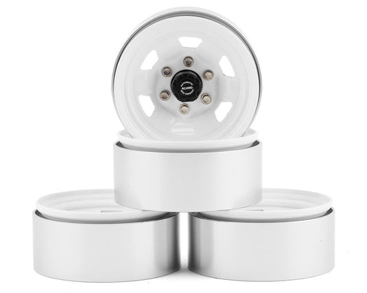 RC4WD Stamped Steel 1.7" Beadlock SR5 Wheels (White/Black) (RC4ZW0066)