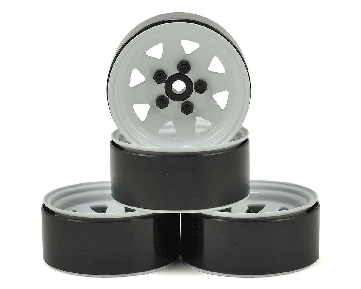 RC4WD 5 Lug Wagon 1.9" Steel Stamped Beadlock Wheels (White) (4) (RC4ZW0127)