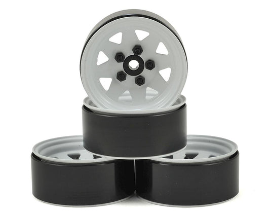 RC4WD 5 Lug Wagon 1.9" Steel Stamped Beadlock Wheels (White) (4) (RC4ZW0127)