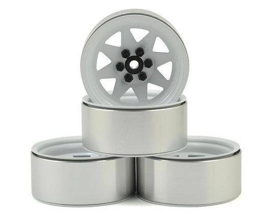 RC4WD 6 Lug Wagon 2.2 Steel Stamped Beadlock Wheels (White) (4) (RC4ZW0146)