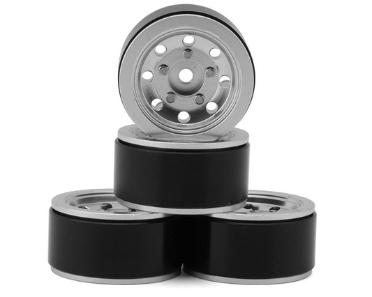 RC4WD Classic 8-Hole V2 1.0" Beadlock Wheels (Silver) (4) (RC4ZW0173)