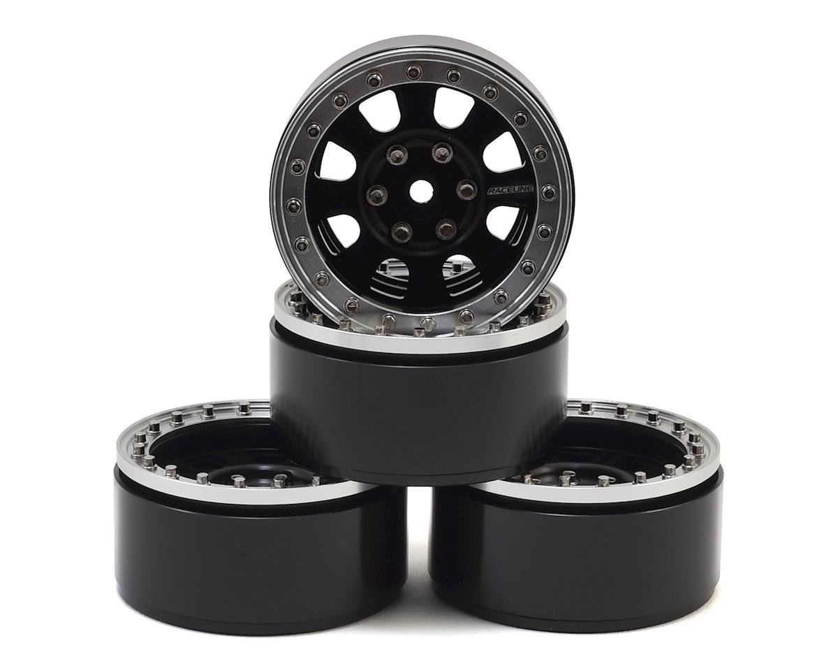 RC4WD Raceline Monster 1.9" Beadlock Wheels (Blk/Slv) (4) (RC4ZW0189)