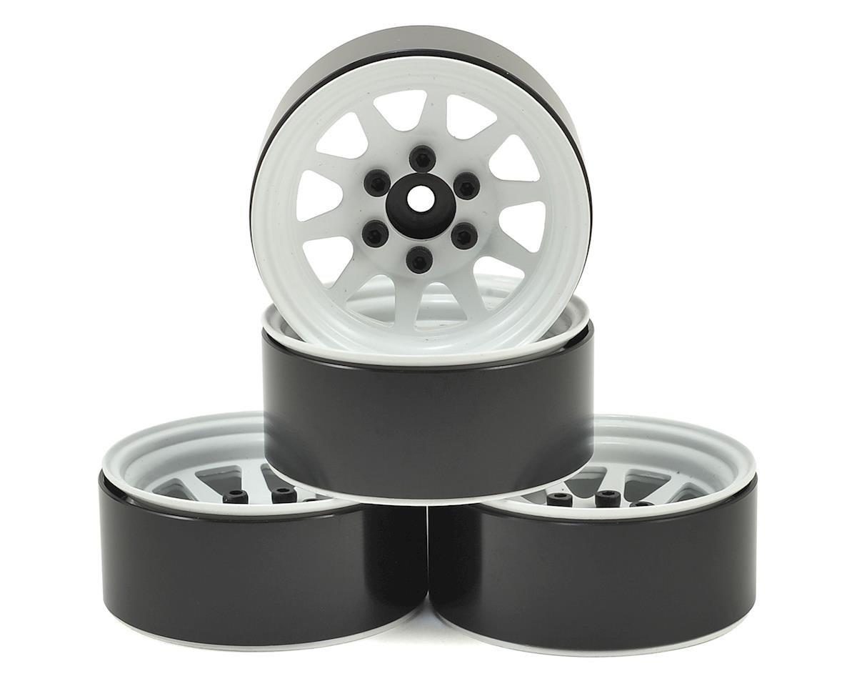 RC4WD OEM Stamped Steel 1.9" Beadlock Wheels (White) (RC4ZW0208)