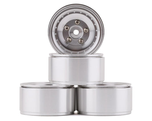 RC4WD Stocker 1.0" Beadlock Wheels (Silver) (4) (RC4ZW0275)