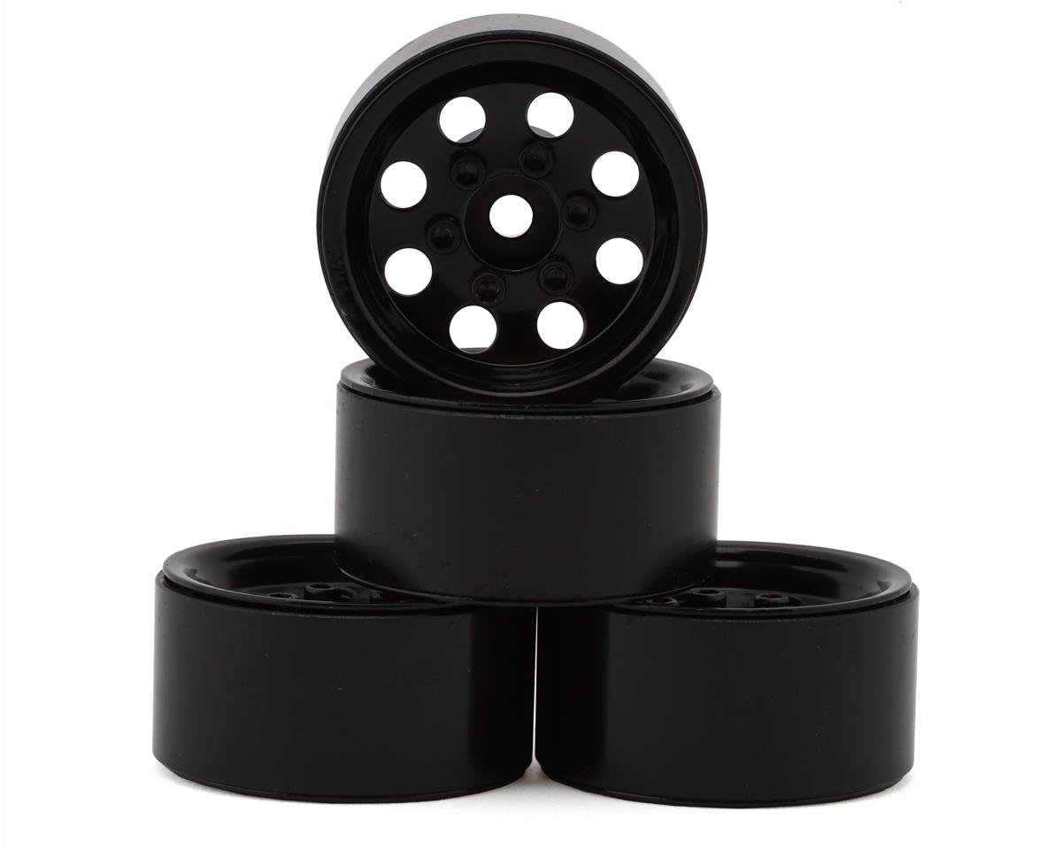 RC4WD Stamped Steel 1.0" Pro8 Beadlock Wheels (Black) (4) (RC4ZW0358)