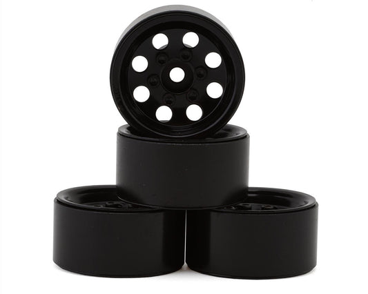 RC4WD Stamped Steel 1.0" Pro8 Beadlock Wheels (Black) (4) (RC4ZW0358)