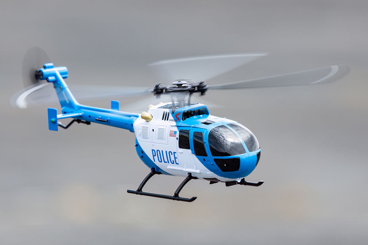 RAGE RC - Hero-Copter, 4-Blade RTF Helicopter; Police (RGR6051)