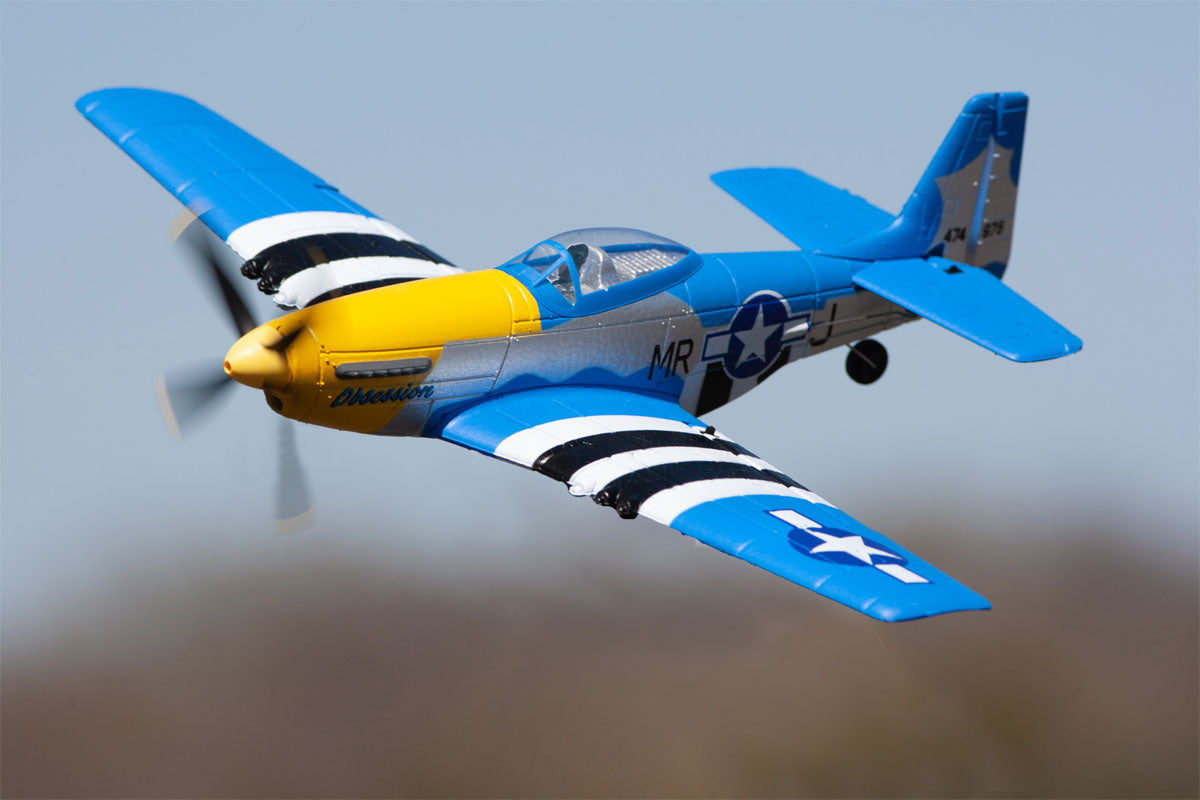 RAGE RC - P-51D Obsession Micro RTF Airplane with PASS (Pilot Assist Stability Software) System (RGRA1300V2)