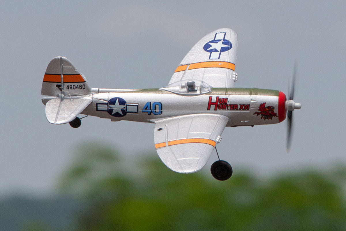 RAGE RC - P-47 Thunderbolt Micro RTF Airplane with PASS (Pilot Assist Stability Software) System (RGRA1307)