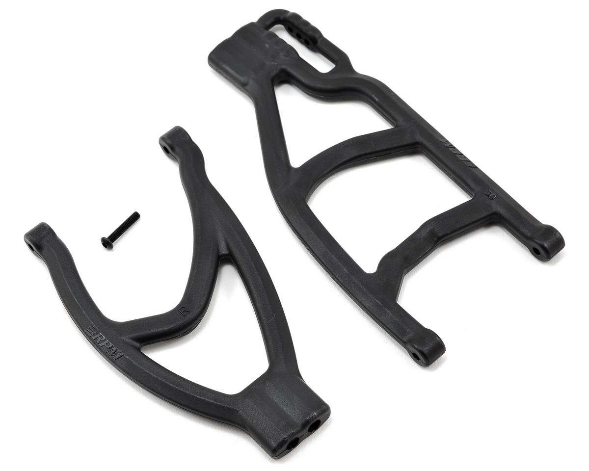 RPM Extended Rear Right A-Arms for Traxxas Revo/Revo 2.0/Summit (Black) (RPM70482)