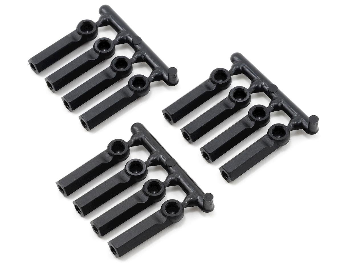 RPM Long Shank 4-40 Rod Ends (Black) (12) (RPM73392)
