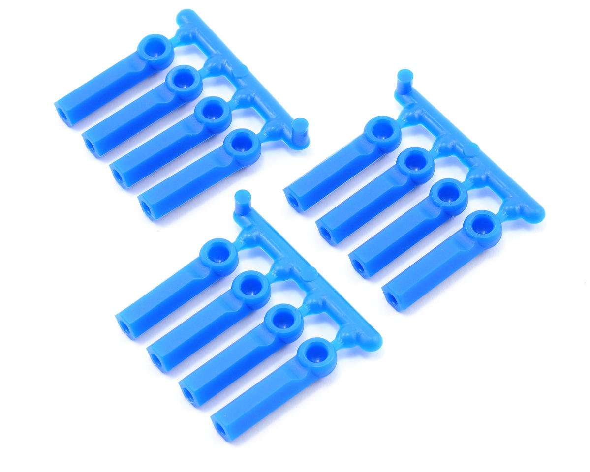 RPM Long Shank 4-40 Rod Ends (Blue) (12) (RPM73395)