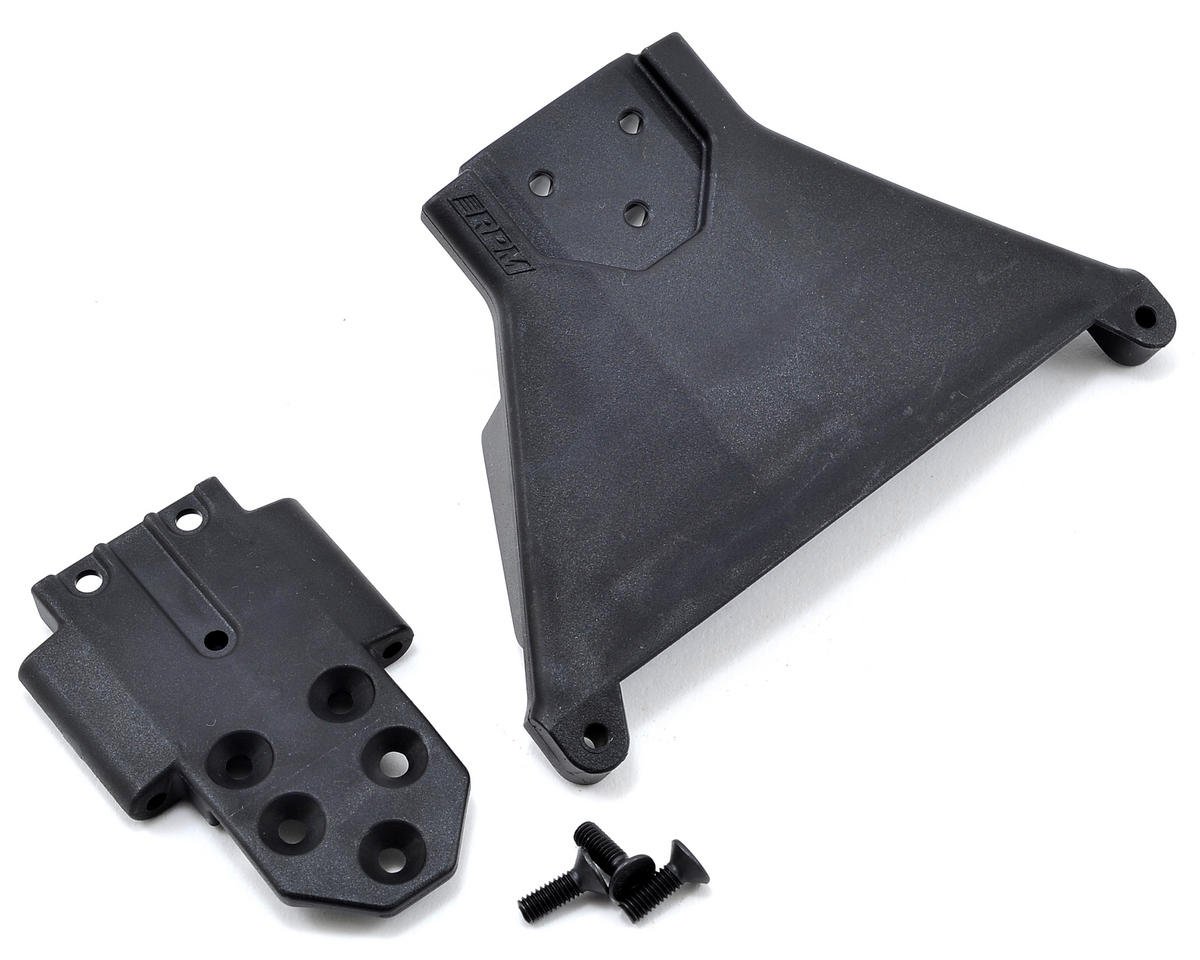 RPM Front Bulkhead for Traxxas Slash LCG 4x4 (Black) (RPM73562)