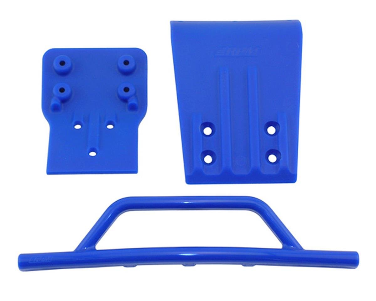 RPM Front Bumper & Skid Plate for Traxxas Slash 4x4 (Blue) (RPM80025)