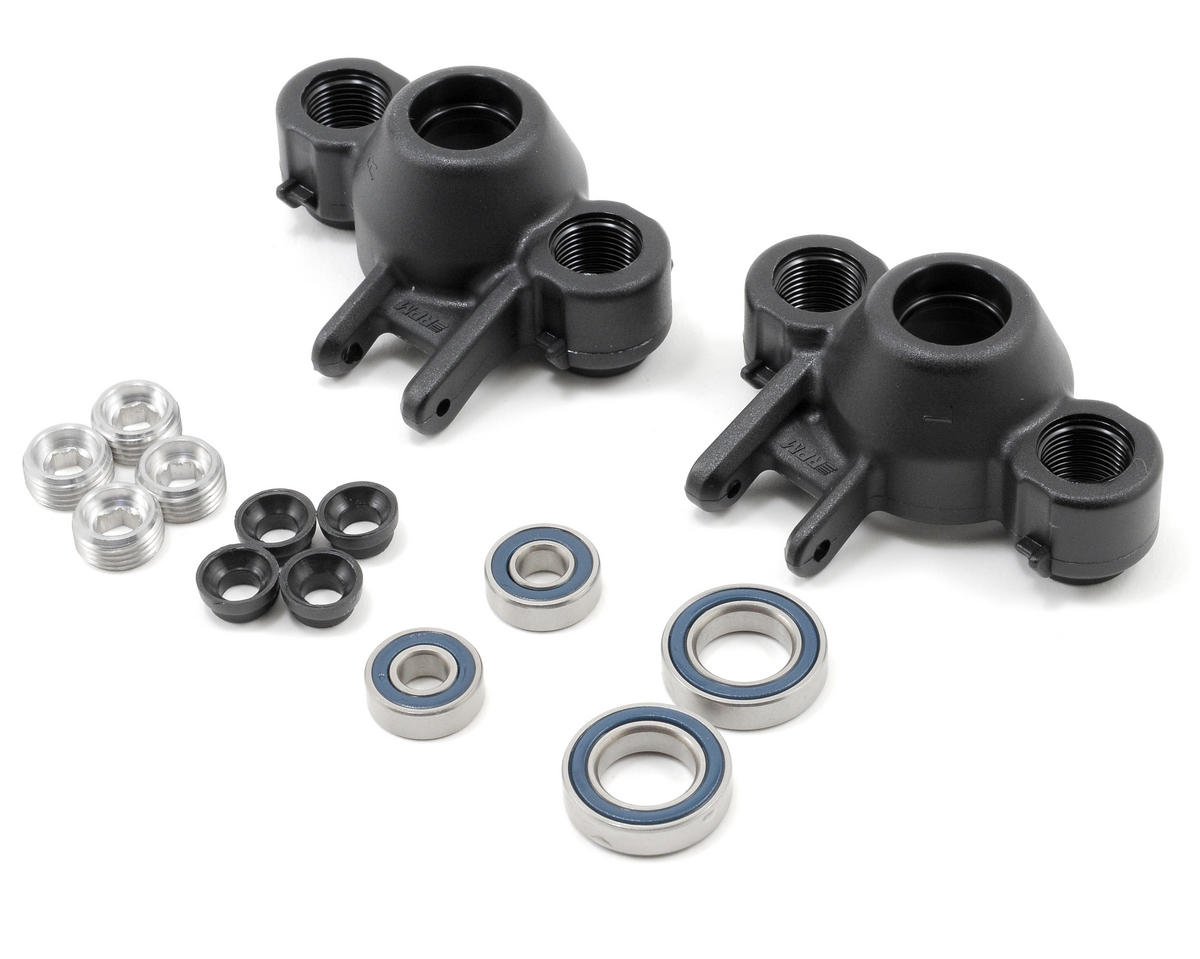 RPM Axle Carriers & Oversized Bearings for Traxxas Revo/Slayer (Black) (2) (RPM80582)