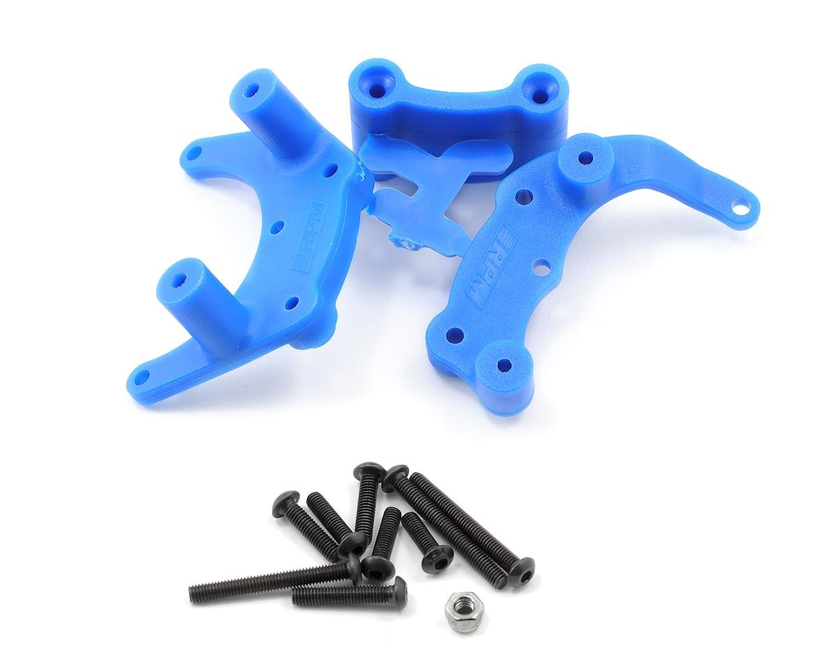 RPM Bumper Mount for Traxxas Rustler/Stampede/Bandit/Slash (Blue) (RPM80905)