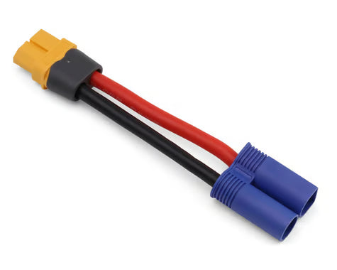 SAMIX - Heavy Duty EC5 Charge Lead Adapter (Male EC5 to Female XT60) (50mm) 12AWG) (SAMXT60HFEC5M-50)