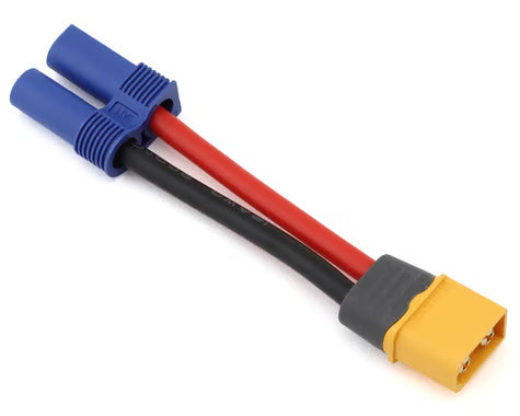 SAMIX - XT60 Male to EC5 Female Connector Adaptor (12AWG) (50mm) (SAMXT60HMEC5F-50)