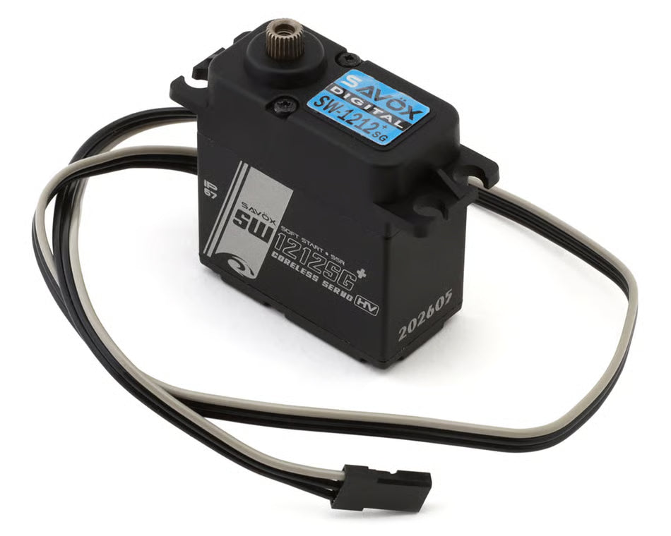 SAVOX - SW-1212SGP Black Edition Hybrid "High Torque" Waterproof Digital Steel Gear Servo (High Voltage) (Tall) (SAV-SW-1212SGP-BE)
