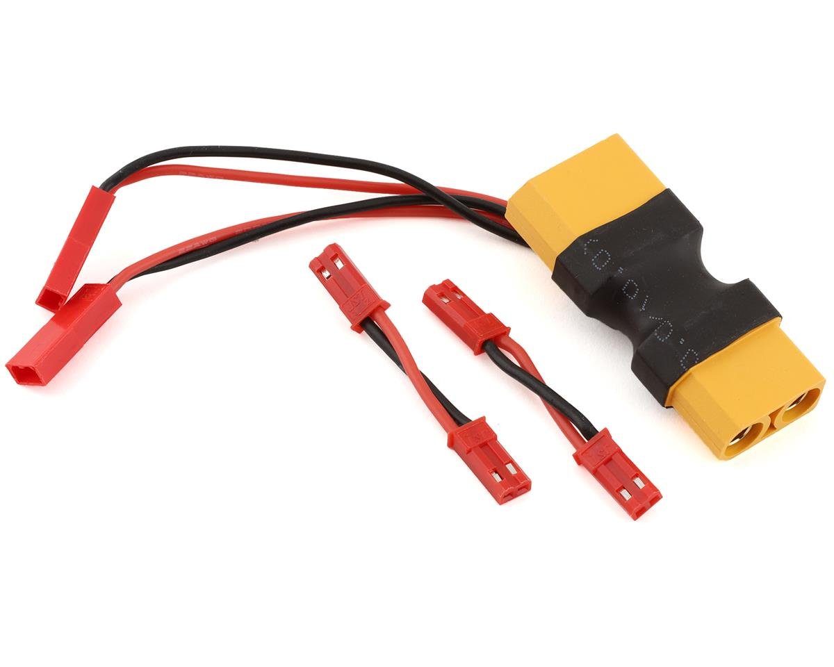 Reefs RC XT90 Dual JST Pass Through w/2 Male-Male JST Adaptors (SEHREEFS122)