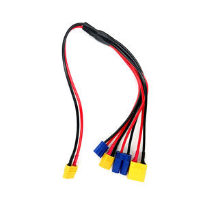 RACERS EDGE - 4-Function Charge Adapter: Female XT60 to Male XT60, XT90, EC3, EC5 (RCE1688)