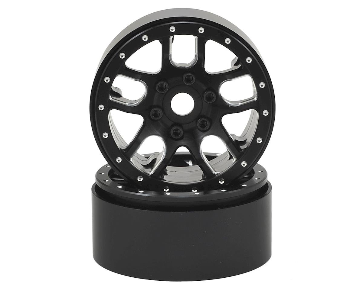 SSD RC 1.9"" Double Time Beadlock Wheels (Black) (2) (SSD00142)