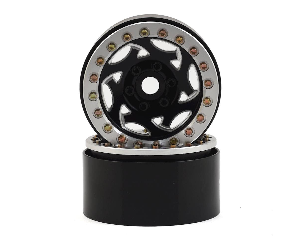 SSD RC 1.9"" Champion Beadlock Wheels (Black/Silver) (SSD00242)