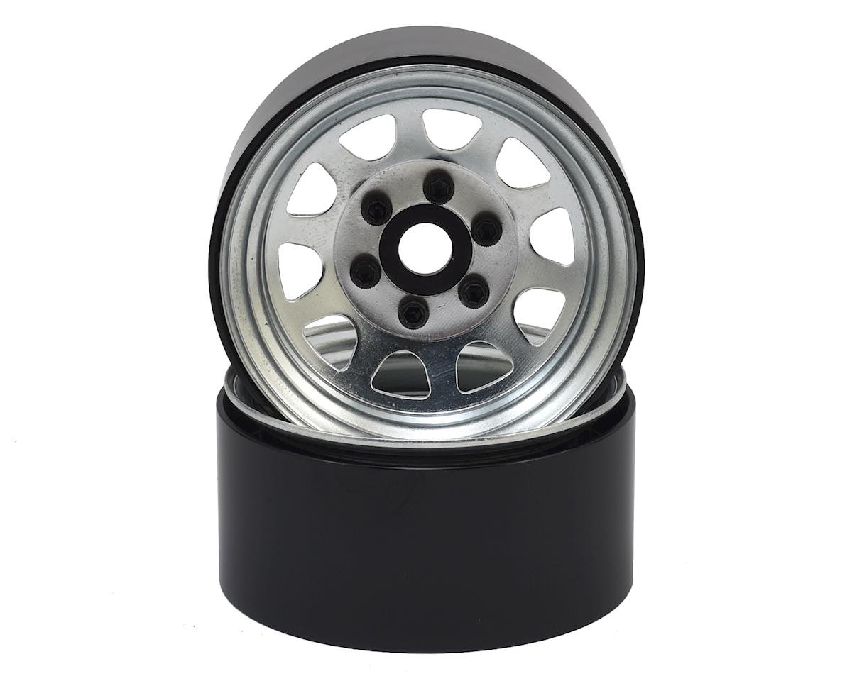 SSD RC Stock 1.9"" Steel Beadlock Wheels (Silver) (SSD00278)