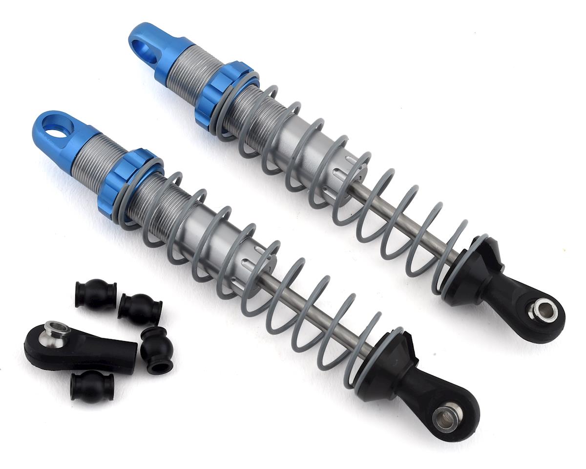 SSD RC Pro Scale 90mm Shocks (Silver/Blue) (SSD00297)