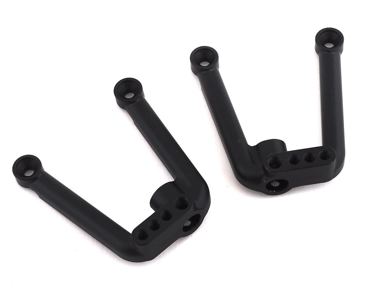 SSD RC SCX10 II Aluminum Rear Shock Hoops (Black) (SSD00380)