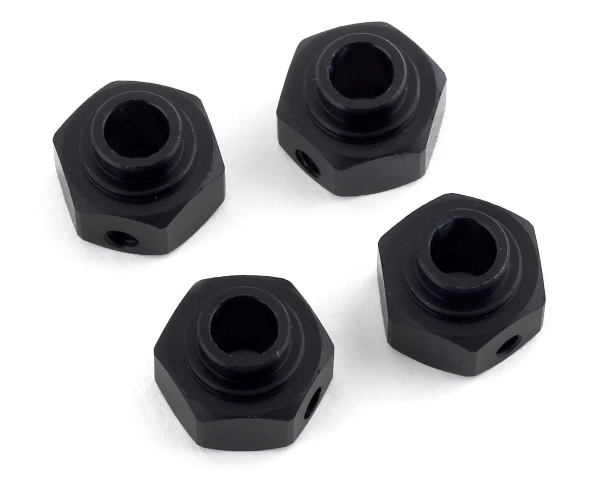 SSD RC Aluminum 6mm Capra Hex Set (4) (Black) (SSD00396)