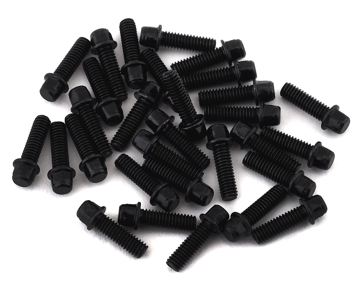 SSD RC 2.5x8mm Scale Wheel Bolts (Black) (30) (SSD00408)