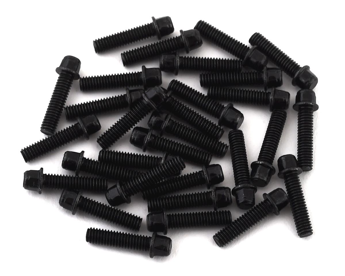 SSD RC 2.5x10mm Scale Wheel Bolts (Black) (30) (SSD00410)