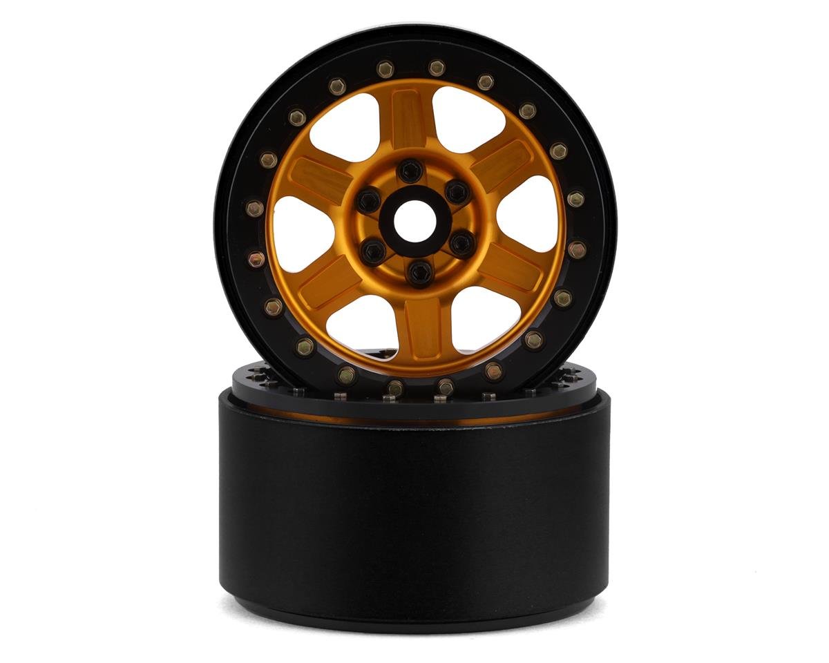 SSD RC Challenger 2.2" Beadlock Wheels (Gold/Black) (2) (SSD00436)