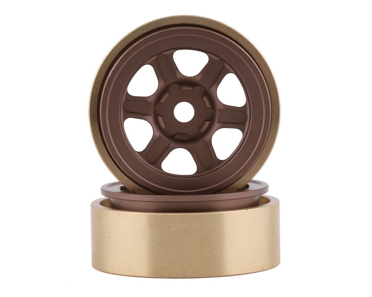 SSD RC SCX24 1.0Ó Aluminum/Brass Challenger Wheels (Bronze) (2) (24g) (SSD00440)