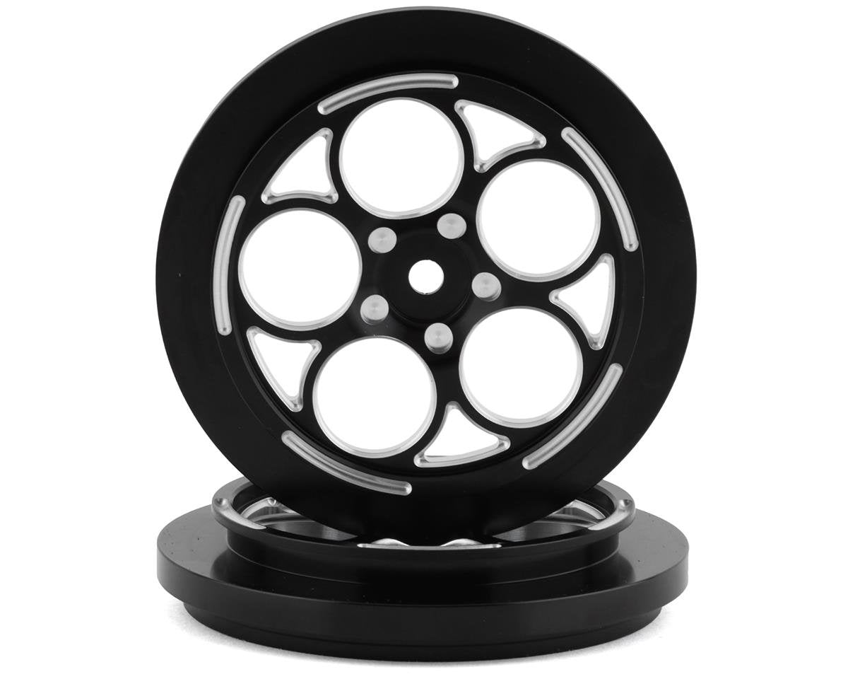 SSD RC 5 Hole 2.2/2.7" Narrow Front Drag Wheels (Black) (2) (SSD00547)