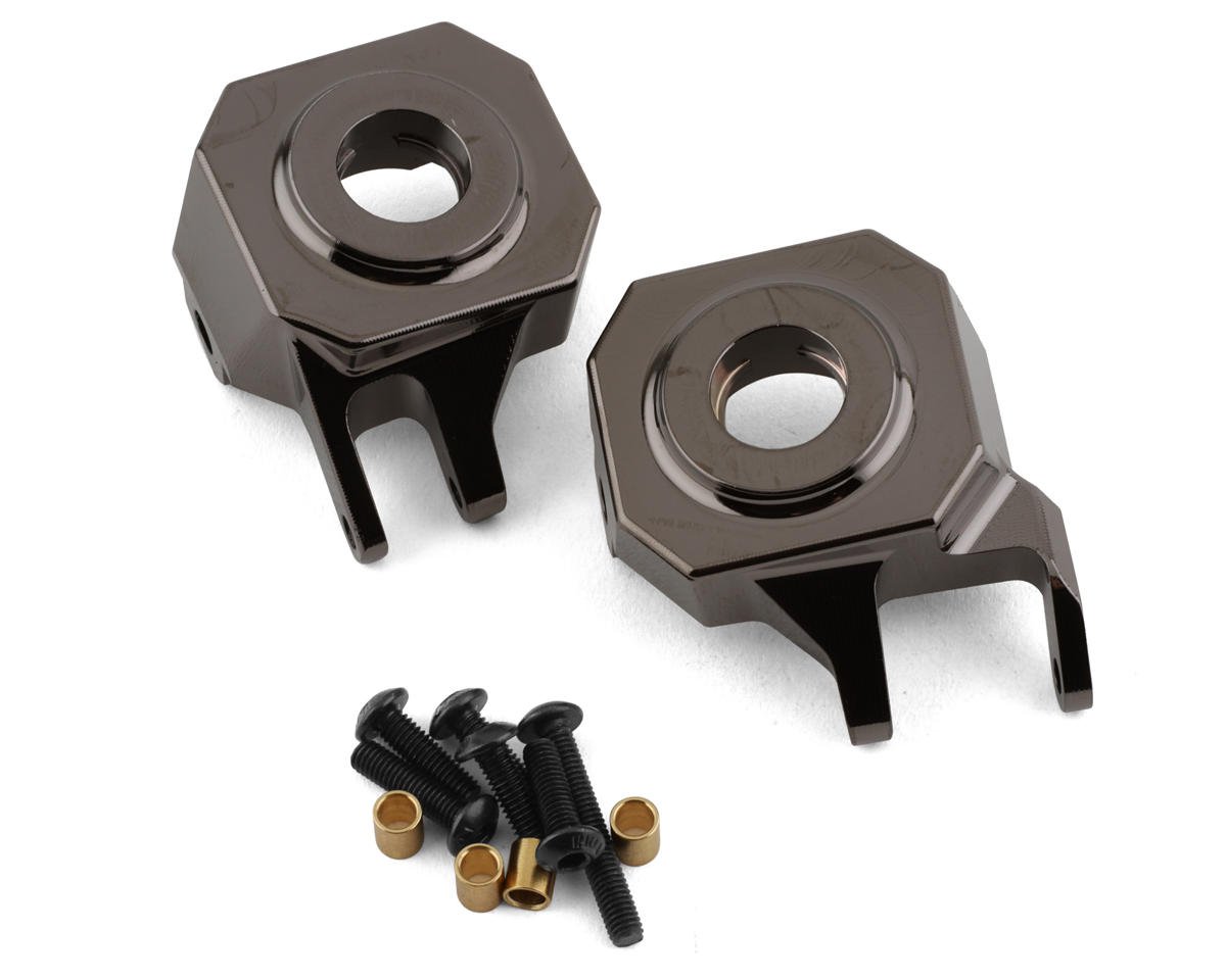 SSD RC VS4-10 Straight Axle Brass Knuckles (Gunmetal) (2) (142g) (SSD00570)