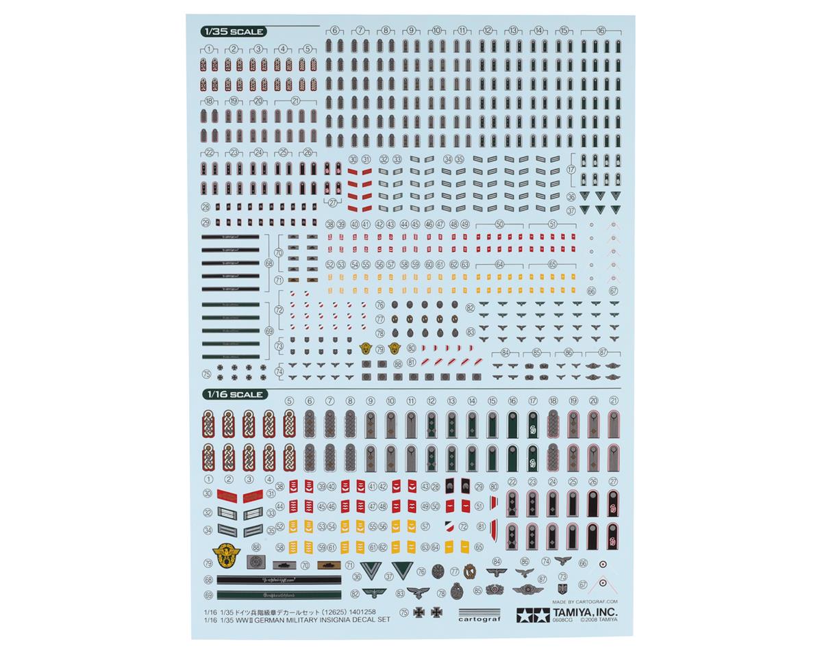 Tamiya German Military Insignia 1/35 Decal Sheet (TAM12625)